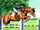 Jumper, Equine Art - In Flight